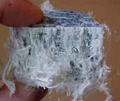 Close up image of Asbestos