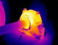 Thermal imaging on mechanical equipment